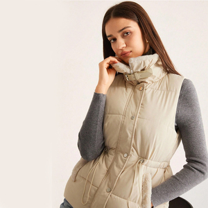 <b>Women's</b> Lightweight Puffer Vest Winter Outerwear Quilted <b>Sleeveless</b> <b>Jacket</b> Nylon Breathable Stand Collar Warm Padding Windproof - Product Image 4