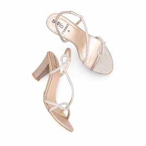 Sandales à talons dorées FN5983 Design élégant et fantaisie - Product Image 1