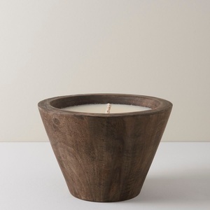 Luxury Large Round Multi <b>Wick</b> Wooden <b>Candle</b> Bowl Handmade Soy Wax <b>Candle</b> Vessel Decorative Home Fragrance Centerpiece Rustic Tab - Product Image 4