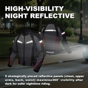 Custom CE Armored Motorcycle Riding <b>Jacket</b> Breathable Mesh Biker <b>Jacket</b> Abrasion Resistant Protective <b>Racing</b> <b>Jacket</b> - Product Image 4