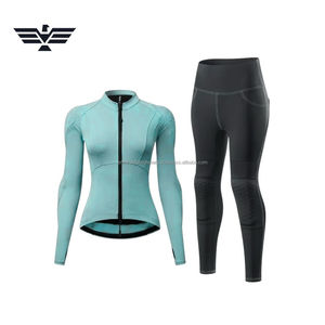 Ensemble de vêtements de sport unisexe sans couture, respirant, imperméable, à séchage rapide, en cuir/Cordura, personnalisable, veste à fermeture éclair à manches longues - Product Image 6