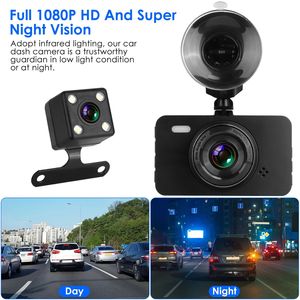 Cámara de Coche Dual 1080P con Pantalla de 3 Pulgadas, Grabadora de Conducción con Cámara Delantera y Trasera, Sensor G, Detección de Movimiento y Monitor de Estacionamiento - Product Image 4