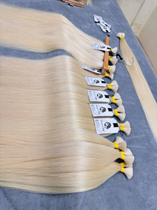 ผมต่อเวียดนามแท้ 100% เกรด 12A คุณภาพสูง แบบตรง # ผู้จำหน่ายผมแท้ 100% สี 613 แบบไม่ผ่านการแปรรูป - Product Image 3