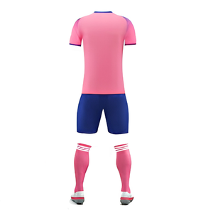 Maillots de football personnalisés en gros 100 % polyester col en V manches courtes unisexe club ligue équipe nationale jeunes maille respirante - Product Image 1