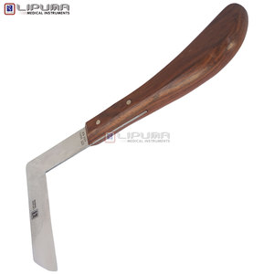 LIPUMA EDGELINE FARRIER Cuchillo para Pezuñas Equinas Tipo L Derecho J-2 Mango de Madera de Banano Instrumentos Veterinarios de la Mejor Calidad - Product Image 4