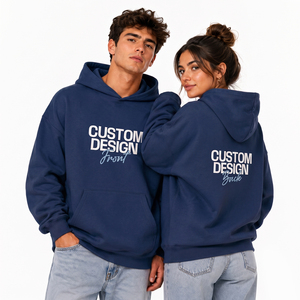 Sweat-shirts à capuche unisexes surdimensionnés en coton épais de haute qualité 100% coton, luxe, épaules tombantes, pour hommes - Product Image 3
