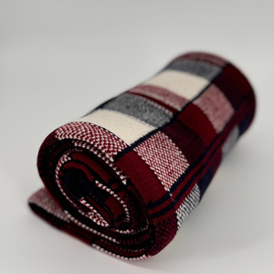 ผ้าคลุมไหล่ยาวและผ้าพันคอขนสัตว์หรูหราใช้ได้ทุกเพศสำหรับฤดูหนาวผ้าแจ็คการ์ดลายสก็อตคลาสสิกระบายอากาศกลับได้ - Product Image 4