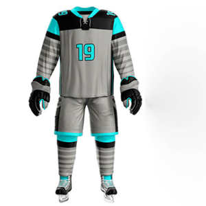 Uniformes de Hockey sobre Hielo 7V7 Sublimados Personalizados, 100% Poliéster, Venta Caliente, Impresión de Logotipo Personalizado, Alta Calidad, Hechos en Pakistán - Product Image 6