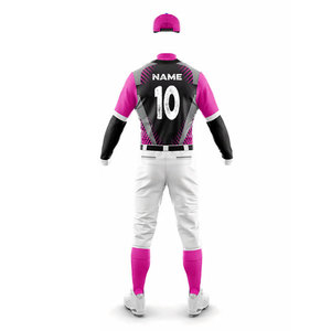Adults Baseball Uniform Custom <b>Button</b> Up Uniform Jersey Breathable Design Two Piece Baseball Uniform <b>Suit</b> Compression Sets - Product Image 2
