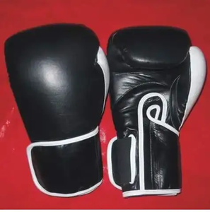 Gants de boxe en cuir véritable, à lacets, avec logo personnalisé, vente en gros, prix raisonnable, unisexe, pour adultes - Product Image 4