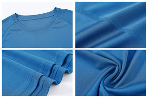 Camiseta Deportiva Personalizada con Logotipo de Silicona, 100% Poliéster, Secado Rápido, Talla Grande, Cuello Redondo, Manga Larga, para Gimnasio y Running, para Hombre - Product Image 3