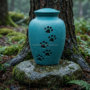 Luxury Aluminum Pet Urn European Design Cremation <b>Keepsake</b> <b>for</b> Dog <b>Ashes</b> Indian Manufacturer Export Quality - Product Image 2