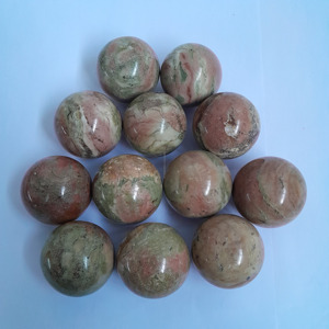 Venta al por mayor de alta calidad Natural Indonesia Unakite bola esfera tamaño 30 mm piedras preciosas artesanías cristal curativo - Product Image 2