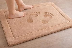 Tapis de salle de bain personnalisé en mousse à mémoire de forme, absorbant l'eau, antidérapant, doux et épais, pour la douche et les toilettes - Product Image 4