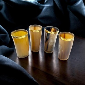 Vaso de cuerno de búfalo de origen ético, hecho a mano, decoración antigua y vintage o como regalo, decoración de cocina, copa de vino - Product Image 6