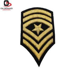Écussons brodés personnalisés pour manches, en matériau durable, pour uniformes et vêtements, avec dentelle thermocollante, à vendre - Product Image 2