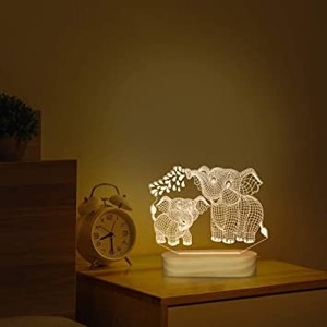 Lampe cadre photo LED 3D en promotion avec nom et date personnalisés, design élégant à effet d'illusion pour anniversaire, mariage, anniversaire de mariage - Product Image 5