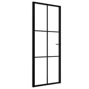 Porte de séparation intérieure en verre et aluminium ESG noir 29.9 \ "x 79.3 \" - Product Image 2