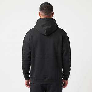 Sweat-shirt à capuche pour homme en coton de haute qualité, surdimensionné, décontracté, confortable, avec cordon de serrage, impression de logo personnalisée - Product Image 2