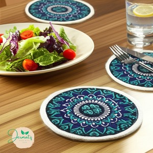 Handcrafted Natural Jute <b>Small</b> Placemat | Eco-Friendly Round Table <b>Mat</b> for Dining & Kitchen Made In Bangladesh - Product Image 6