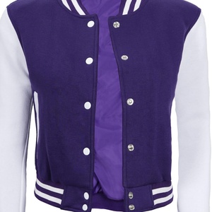 Chaqueta Varsity Personalizable de Invierno para Mujer, de Alta Calidad, con Logotipo Personalizado al por Mayor, Exterior de Cuero Genuino, Forro Polar Transpirable - Product Image 2