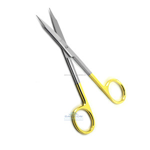 Tijera profesional de carburo de tungsteno, alta calidad, 13cm, curvada/recta, Goldman Fox - Product Image 6