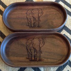 Oval Wooden Serving Tray With Engraved <b>Tree</b> Design Handmade Minimalist Kitchen Tableware Dishes & Plates <b>Ramadan</b> Eid Home Hotel - Product Image 3