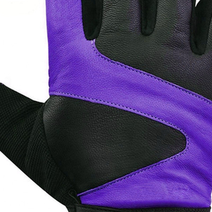 Guantes de fitness de cuero genuino premium con acolchado de doble costura - Protector de manos resistente para levantamiento de pesas para hombres y mujeres - Product Image 5