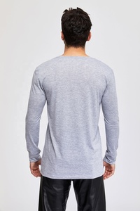 Camisetas de hombre de manga larga, estilo vintage, doble capa, estampado DTG, efecto desgastado, oversize, 280 gramos, estilo streetwear. - Product Image 2
