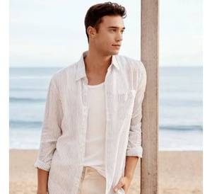 Hot Bán Linen Chất Liệu Người Đàn Ông Của Áo Sơ Mi Giản Dị Chất Lượng Tốt Với Cổ Áo Cổ Tay Áo Đầy Đủ Thường Xuyên Phù Hợp Và Mô Hình Đồng Bằng - Product Image 3