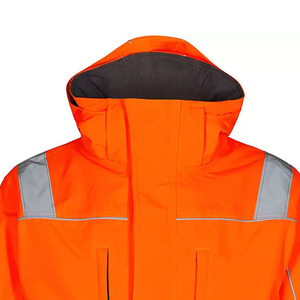 Veste de pluie thermique réfléchissante à haute visibilité, imperméable et uniforme de sécurité pour le travail en extérieur, logo et taille personnalisés - Product Image 4