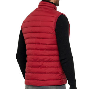 Custom manufacturer men Puffer Vest Quilted Sleeveless <b>packable</b> lightweight padded Vest Outerwear gilet padded vest - Product Image 2