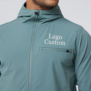 OEM Windbreaker <b>Track</b> Fashion Plus Size <b>Mens</b> Clothing Custom <b>Mens</b> Colorblock Elasticated Trims 100% Nylon <b>Jackets</b> - Product Image 2