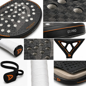 Juego de Raquetas de Pádel Profesionales de Fibra de Carbono 3K, Logotipo Personalizado, Forma de Lágrima, Núcleo de EVA, Raquetas de Tenis de Pádel para Torneo - Product Image 4