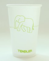 Gobelet en mousse PP Édition Limitée Éléphant, Isolation Thermique, 20oz, pour Boissons de Cuisine, Alternative au PS, pour machine à ramen