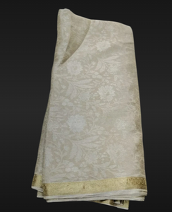 Tissu Jacquard en Crêpe de Soie 100% 100 GSM, Léger et de Qualité Supérieure, Idéal pour Saree, Robe, Dupatta, Costume Ethnique - Product Image 2