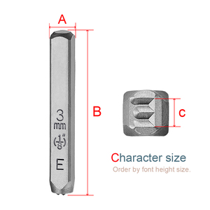 Juego de Punzones de Letras de 3 mm, 27 Piezas, Punzones de Alfabeto de la A a la Z, Acero al Carbono S55C, para Estampado de Joyería, Manualidades en Cuero, Bricolaje, Hecho en Taiwán - Product Image 4