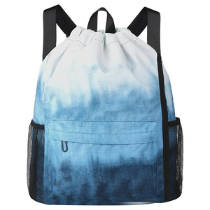 SHAGHAF SPORTS WEAR Custom Microfiber <b>Drawstring</b> Backpack for Men Women | <b>Waterproof</b> Sports Gym <b>Bag</b> 50-70L Capacity | - Product Image 1