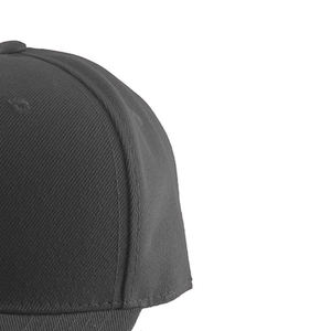 Casquette Snapback Unisexe Noire en Coton à 6 Panneaux de Haute Qualité, Chapeau Décontracté Ajustable Couleur Unie, Adapté aux Adultes Toutes Saisons - Product Image 4