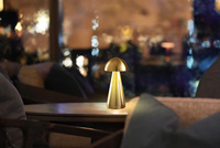 Lampe de table rechargeable en métal lampe portable LED sans fil