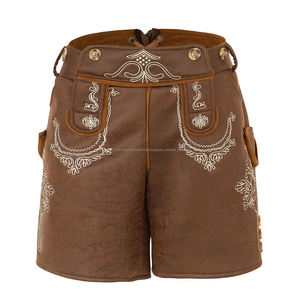 Traje de Oktoberfest alemán para hombre de cuero genuino de alta calidad, pantalones de traje bávaro, traje de Oktoberfest - Product Image 4