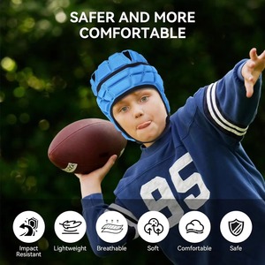 Casques de rugby souples pour jeunes, équipement de protection pour le flag football, casques de rugby pour enfants, équipement de protection sportive pour le football, casques de rugby - Product Image 6