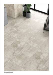 Azulejos de porcelana modernos con acabado mate de 60x60 cm, diseñados para brindar una textura esculpida, una calma visual y una estructura confiable. - Product Image 2