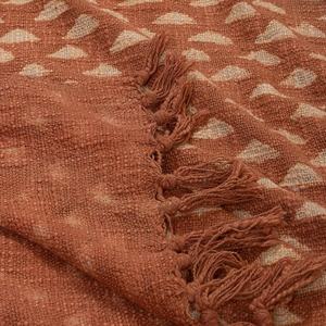 Hand Block Cotton <b>Throw</b> Solid <b>Brown</b> Sofa Cover <b>Throw</b> Home Decor Sofa <b>Throw</b> For Living Room - Product Image 5