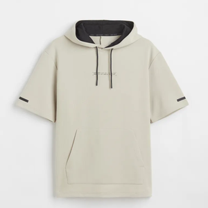 Échantillon Gratuit OEM Ensemble Sweat à Capuche Homme 100% Coton Molletonné Anti-Plis Manches Longues Oversize Pulls à Capuche Vente en Gros Noir - Product Image 2