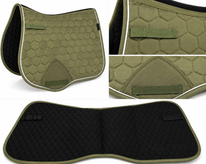 Tapis de selle d'obstacles personnalisé en silicone et polyester matelassé, respirant et durable – Fabricant OEM - Product Image 3