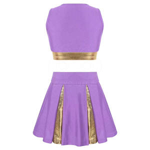 Uniforme de Porristas de Primera Calidad, Diferentes Colores, Transpirable, Ligero, de Color Sólido - Product Image 2