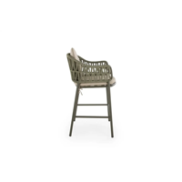 Ensemble de table de bar de jardin élégant VINO avec sièges en osier modernes, confortables et durables pour une utilisation hôtelière