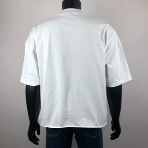 เสื้อยืดโอเวอร์ไซส์ทรงหลวม ผ้าคอตตอนหนา 320gsm 100% แขนเสื้อแบบดรอปโชว์เดอร์ สตรีทแวร์ผู้ชาย ทรงครอป บ็อกซี่ฟิต - Product Image 2