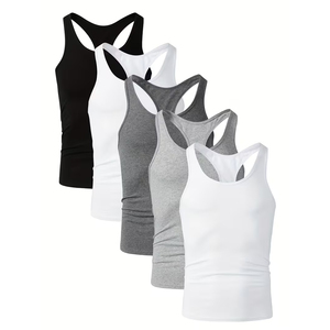 Chaleco Deportivo de Manga Larga para Hombre, Color Gris, Ropa Casual, Tejido de Punto, para Fisicoculturismo, Gimnasio, Entrenamiento - Product Image 5